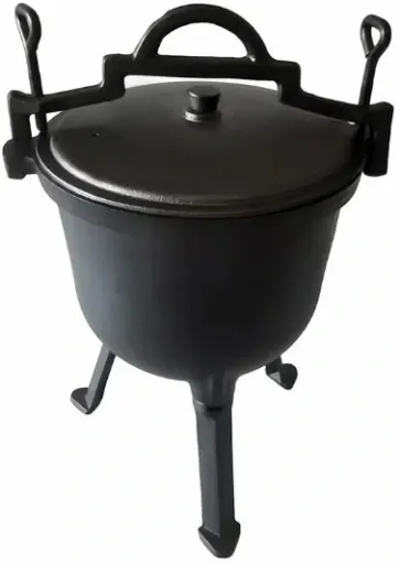 KOCIOŁEK ŻELIWNY GARNEK myśliwski węgierski pieczonki 10L na OGNISKO GRILL zdjęcie 6