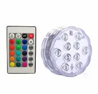 Lampka RGB podwodna do oczka wodnego basenu wanny podstawka do drinków