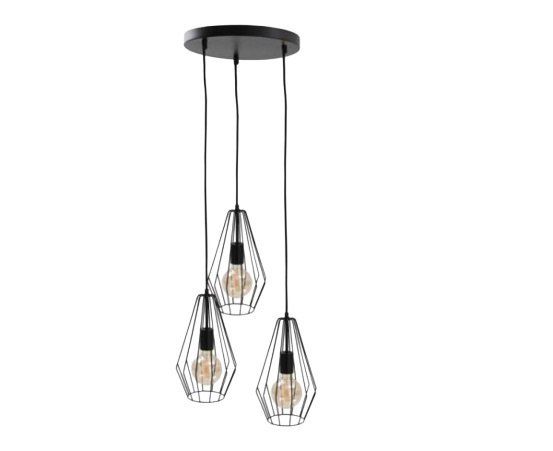 Lampa wisząca 3xE27 LEX BLACK zdjęcie 3