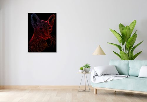 Plakat 64x90cm Cyfrowa Kocica na Arena.pl