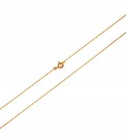 Łańcuszek pozłacany ANKIER 24k srebro 925 45cm