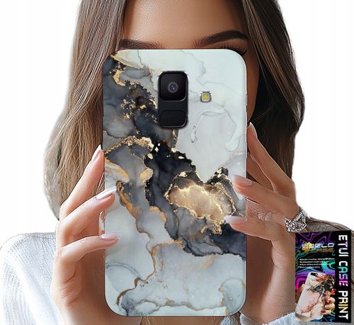 ETUI DO SAMSUNG A6 2018 - ELEGANCKI MARMUREK MODNE KOBIECE WZORY na Arena.pl