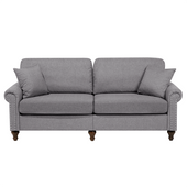 Sofa 3-osobowa jasnoszara OTRA