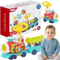 WOOPIE BABY Lokomotywa Pchacz Jeździk 2w1 Interaktywny Pociąg