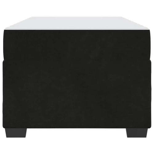 Rama łóżka z materacem z materacem Czarny 100 x 200 cm Aksamit na Arena.pl