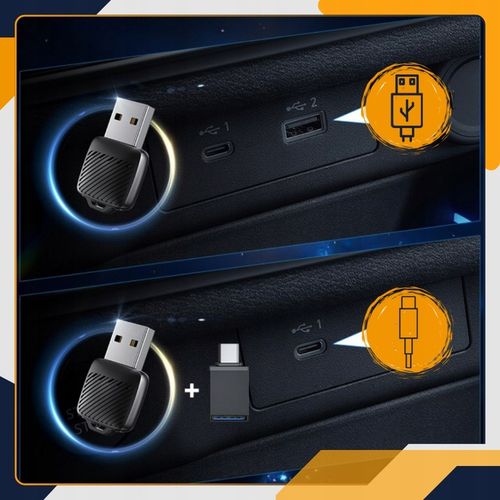 Mini Bezprzewodowy Adapter 2w1 CarPlay Android Auto WiFi Bluetooth na Arena.pl