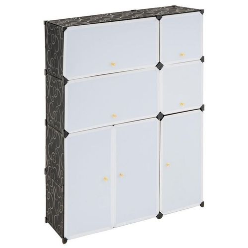 Regał czarno-biały - system wtykowy na Arena.pl