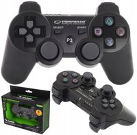 BEZPRZEWODOWY GAMEPAD BLUETOOTH PAD PS3 WIBRACJA CZARNY ESPERANZA MARINE