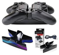 ŁADOWARKA STACJA DOKUJĄCA DO PADÓW PLAYSTATION 4 PS4 RGB LED