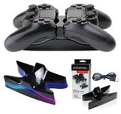 ŁADOWARKA STACJA DOKUJĄCA DO PADÓW PLAYSTATION 4 PS4 RGB LED