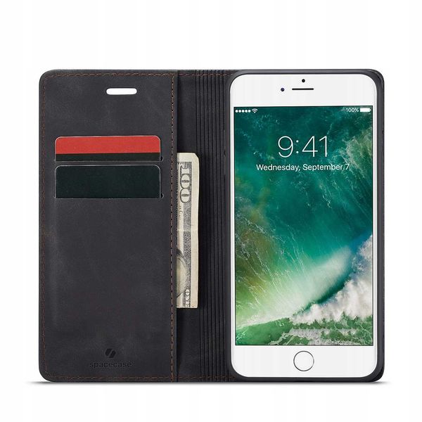 Spacecase Wallet Iphone 7/8 Plus Black zdjęcie 14