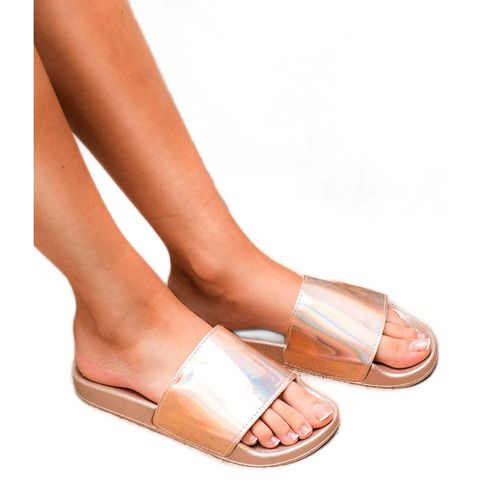 Modne Klapki Rose Gold r.40 na Arena.pl