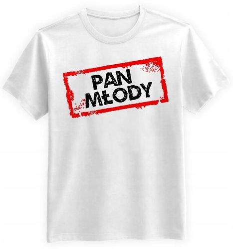 Koszulka Męska Pan Młody Biała 4XL Tshirt na Wieczór Kawalerski na Arena.pl