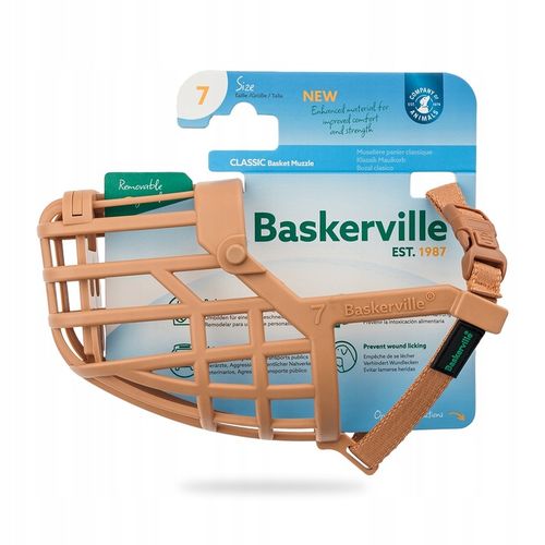 BASKERVILLE CLASSIC 7 KAGANIEC FIZJOLOGICZNY dla Psa z OSŁONĄ M-L 26/7cm na Arena.pl