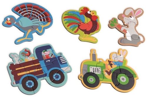 FARMA pierwsze puzzle układanka traktor SCRATCH 2+ na Arena.pl