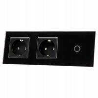 VL-C701GG-62 WŁĄCZNIK POJEDYNCZY+2X GNIAZDO LIVOLO