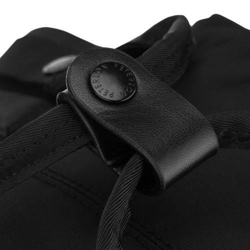 czarny, duży plecak damski wykonany z poliestru i skóry ekologicznej, na Arena.pl