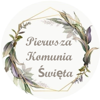 Opłatek na tort Tort Pierwsza Komunia Święta Komunijny Biblia Hostia Tekst