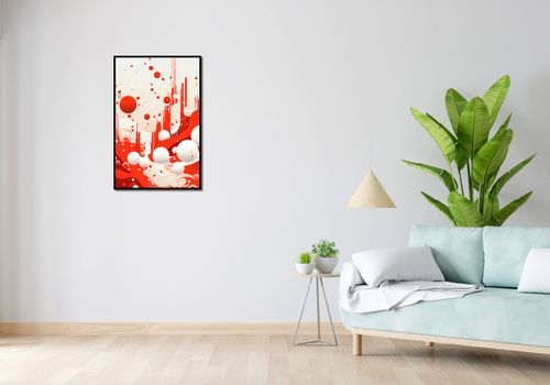 Plakat 53x81cm Krwiście Czerwone Wibracje na Arena.pl