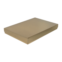 Opakowanie 350x240x40mm - złoty, karton ozdobny