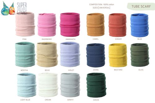 Pupill TUBA komin dla dzieci prążkowany różowy na Arena.pl