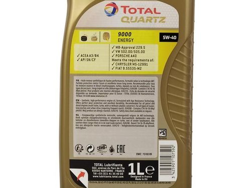 OLEJ TOTAL 5W-40 QUARTZ 9000 1L ENERGY na Arena.pl