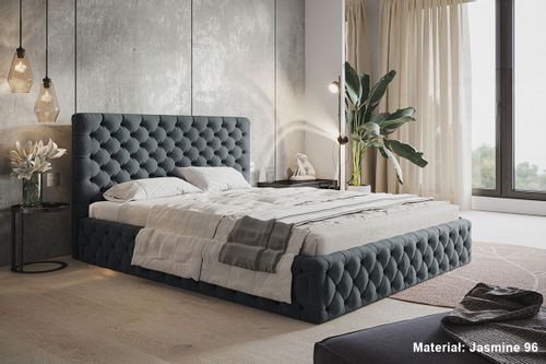 Łóżko Slim 8 tapicerowane 180x200 stelaż pojemnik na Arena.pl