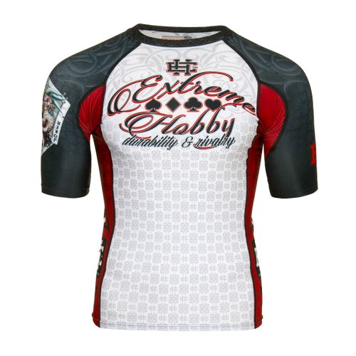 Short sleeve rashguard KILLERCARDS Rozmiar - M, Kolor - BIAŁY na Arena.pl