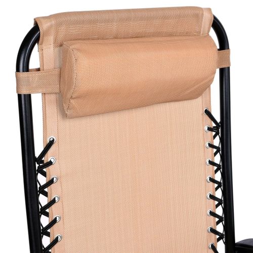 Leżak ogrodowy Orion Zero Gravity beżowy na Arena.pl