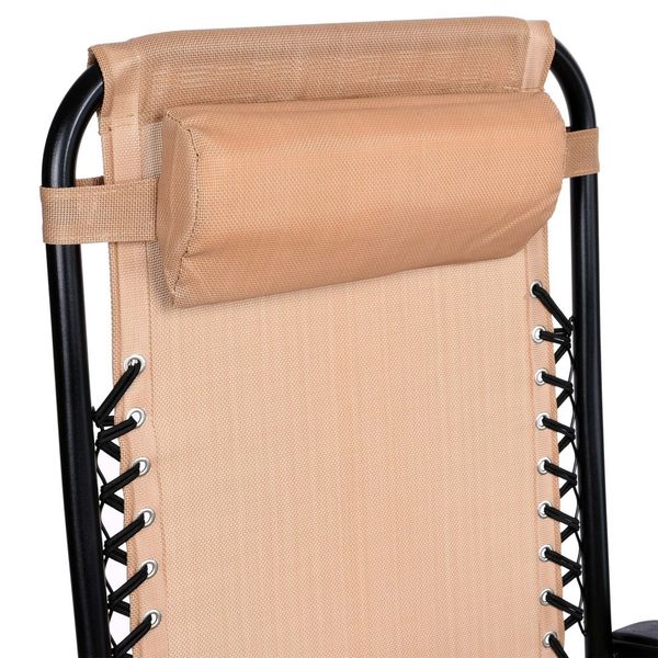 Leżak ogrodowy Orion Zero Gravity beżowy zdjęcie 7