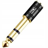 Adapter Jack gniazdo 3,5mm męskie wtyk 6,3mm żeński Nakamichi HQ Gold