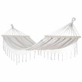 Hamak ogrodowy BOHO MILOS 2 200x100 cm ecru wytrzymały