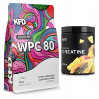 ZESTAW Odżywka białkowa WPC 750 g + KFD kreatyna mono 500 g duża