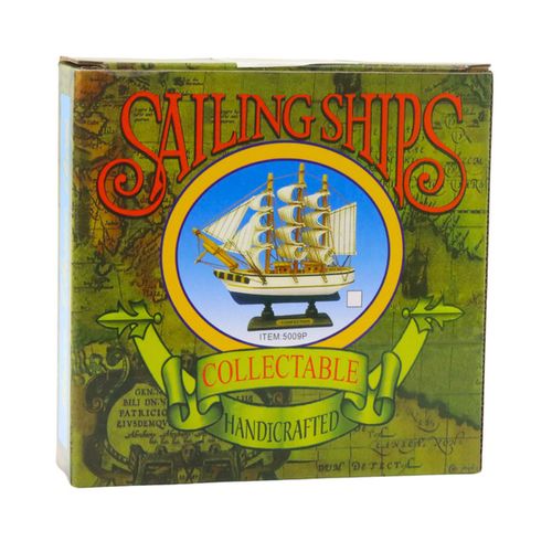 STATEK  MODEL KOLEKCJONERSKI  ŻAGLOWIEC BIAŁO-NIEBIESKI na Arena.pl