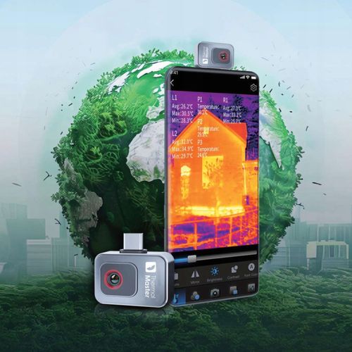 Kamera Termowizyjna HD InfiRay P2 Thermal Master Miniaturowa USB C + Etui na Arena.pl