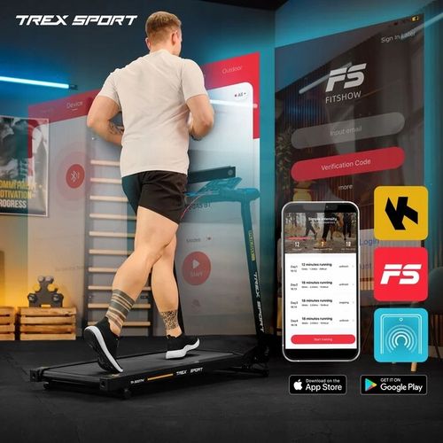 Bieżnia elektryczna składana domowa treningowa kąt nachylenia Trex Sport na Arena.pl