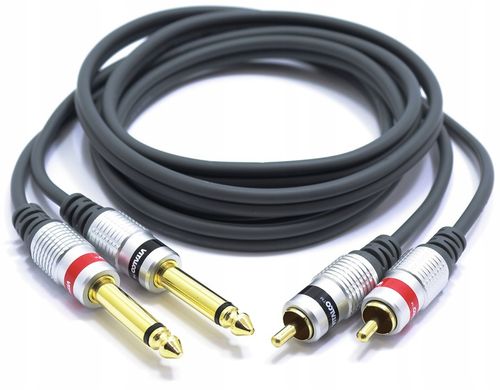 KABEL 2x JACK 6,3 MONO 2X RCA VITALCO MK50 3m na Arena.pl