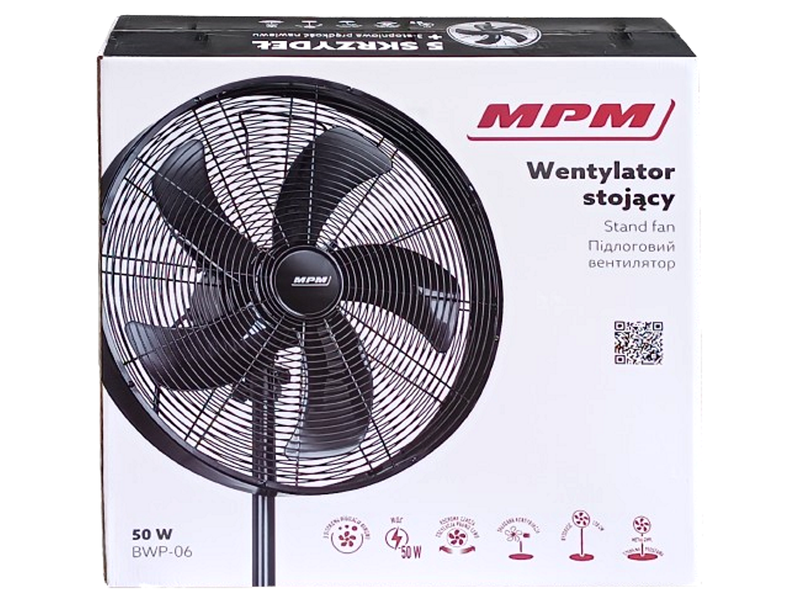 Wiatrak - Wentylator podłogowy MPM BWP-06 - 50W zdjęcie 4