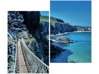 80X70CM WIDOK MOSTU CARRICK-A-REDE DUO OBRAZ