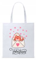 Walentynki Dla Dziewczyny Torba Eco Biała Shopper Z Nadrukiem Ze Zdjęciem