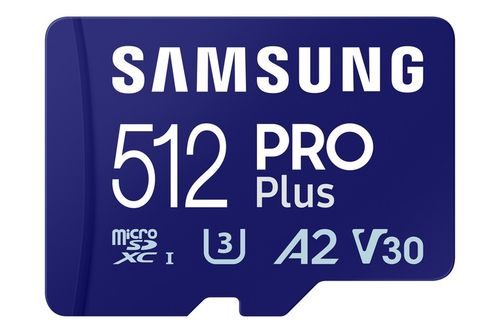 Samsung PRO Plus microSDXC 512GB U3 A2 V30 180 MB/s Adapter Karta pamięci na Arena.pl