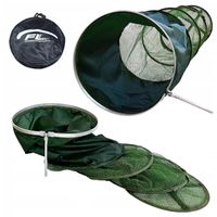 SIATKA na ryby wędkarska ze SZTYCĄ 40cm x 2,5m GUM