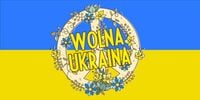 BANER FLAGA transparent WOLNA UKRAINA 200x100cm