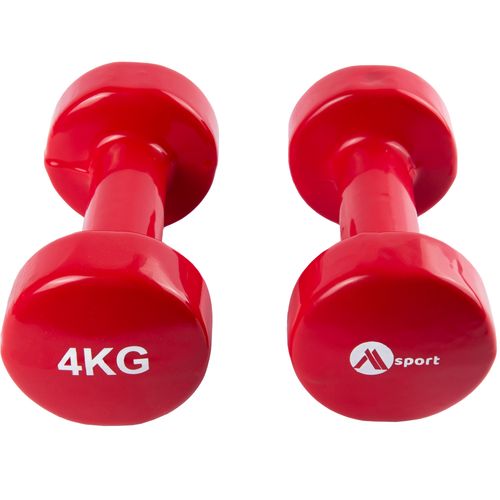 Hantle żeliwne z wykończeniem winylowym 2x4kg na Arena.pl