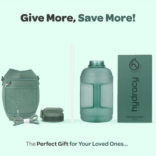 Duża butelka na wodę ze Słomką Uchwytem Pokrywką Kieszeniami pojemność 2,3l na Arena.pl