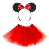 Akcesoria do przebrania ze spódniczką Myszka Minnie