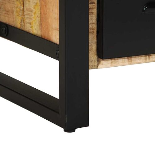 Zestaw mebli łazienkowych 2 pcs Brązowy Surowe drewno mango na Arena.pl