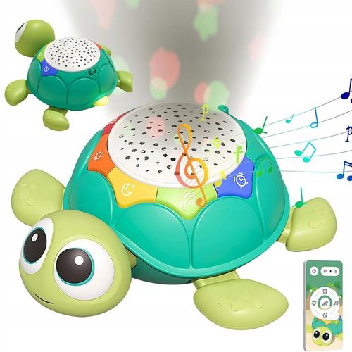 UCIEKAJĄCY PEŁZAJĄCY żółw INTERAKTYWNA ZABAWKA CHODZĄCY MUZYKA i projekcją na Arena.pl