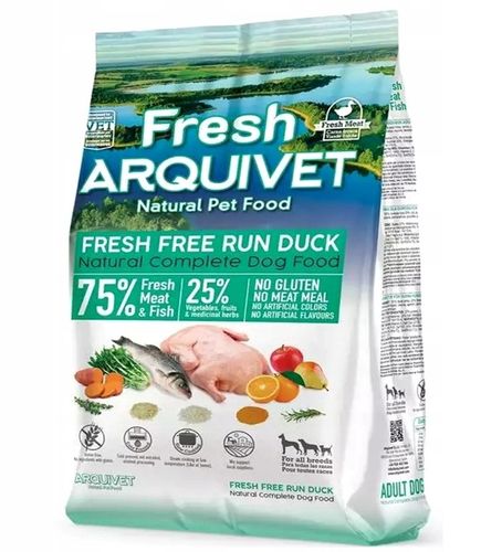 KARMA ARQUIVET FRESH PÓŁMIĘKKA KACZKA Z RYBĄ 75% MIĘSA 2,5KG na Arena.pl