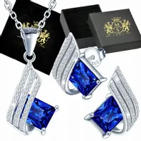 Mennica Świdnicka - Srebrny Komplet Cyrkonie Srebro Urodziny Prezent